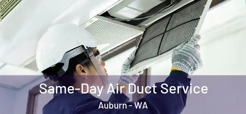 Same-Day Air Duct Service Auburn - WA